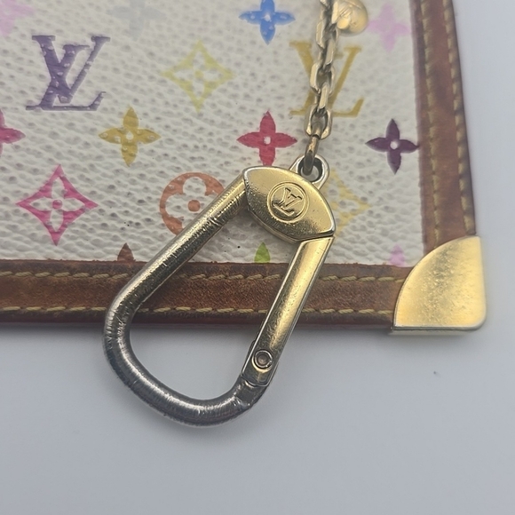 Louis Vuitton Multicolor Mono Pochette Cles Wallet Coin Purse (VERY GOOD)COA✨️ - Picture 5 of 12